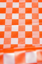 Walker Cover - Wardrope - Tangerine Blush Gingham material swatch 